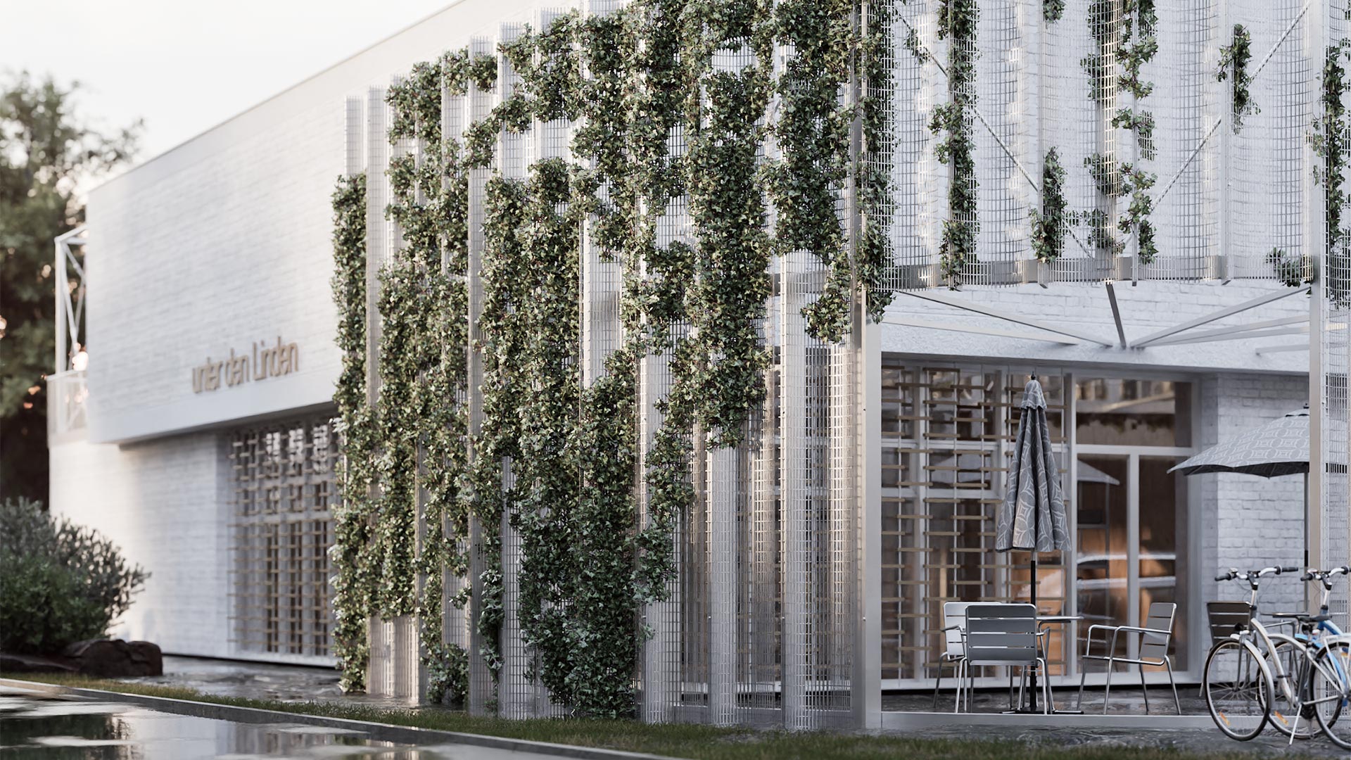 Das Bild zeigt einen Entwurf eines Grunschulen-Neubaus.